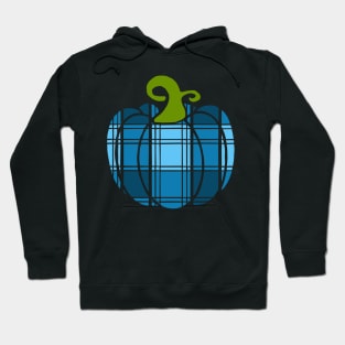 Teal Plaid Pumpkin Hoodie